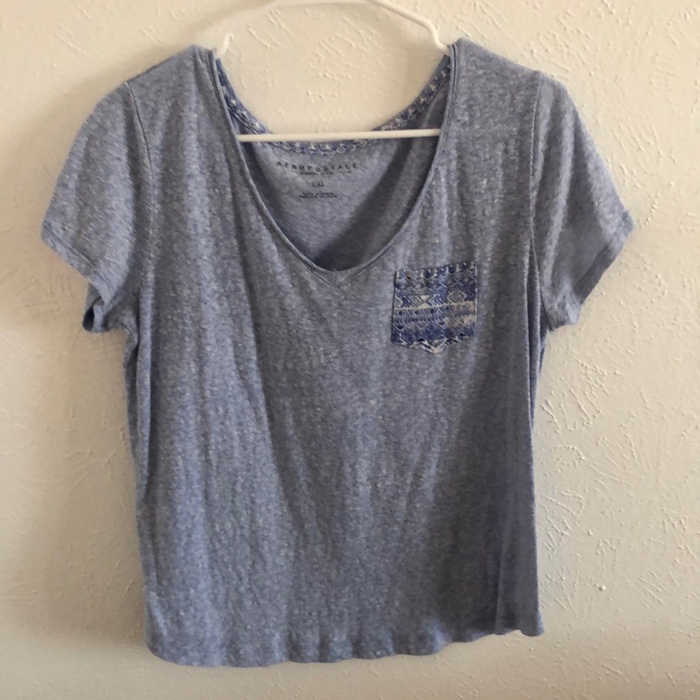 Blue tee